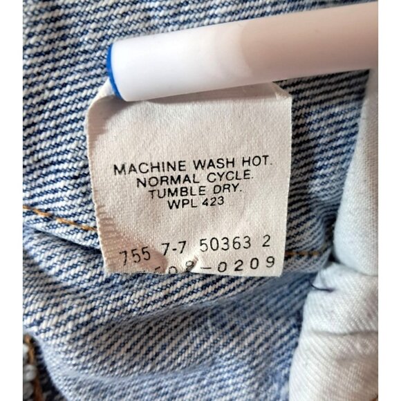 Vintage 90s Levis Stonewash Denim Trucker Jacket XXS Petite Made in USA Custom S - Picture 4 of 14